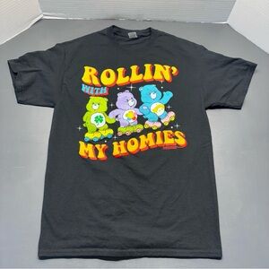 Care Bears T Shirt Women's Black Sz M